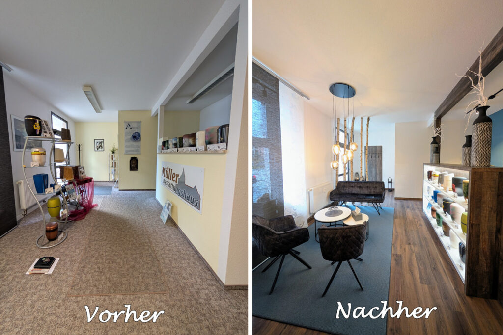 Vorher/Nachher - Eingangsbereich